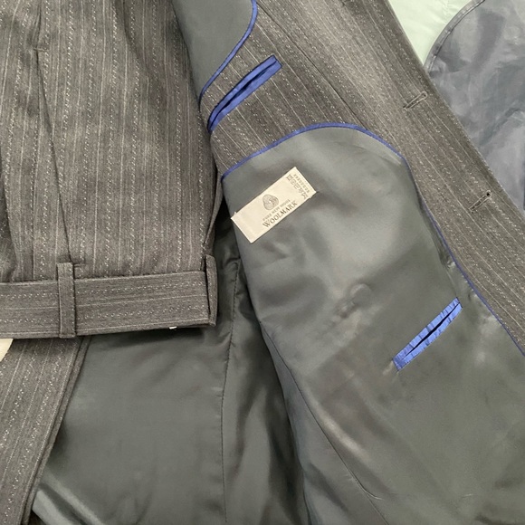 NWT ALEXANDRE LONDON 42S Pinstripe gray suit - Picture 12 of 12
